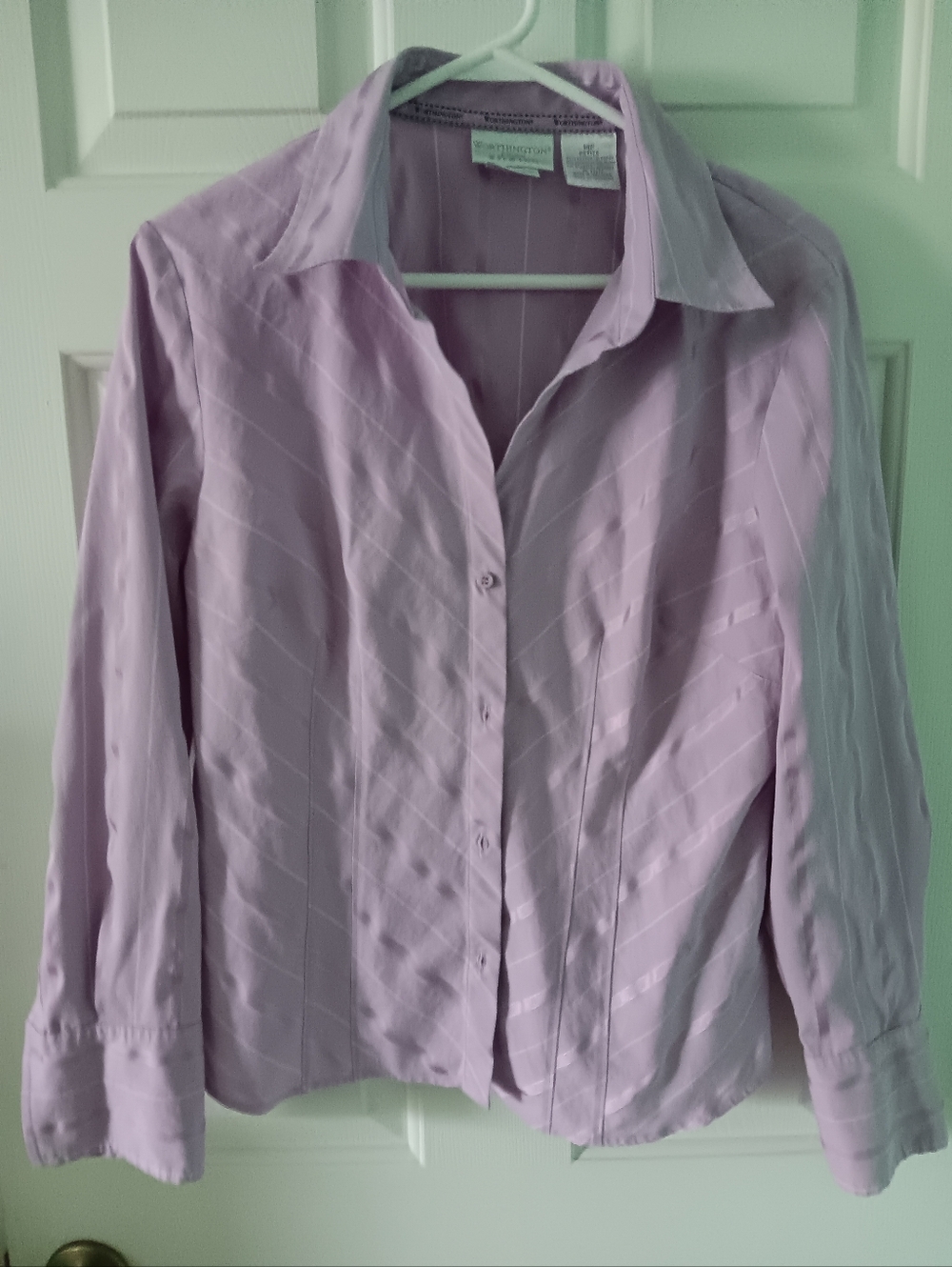 Worthington Stretch Button-Up Blouse Size 14P
